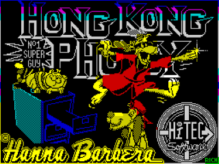 Hong Kong Phooey title screen for ZX Spectrum